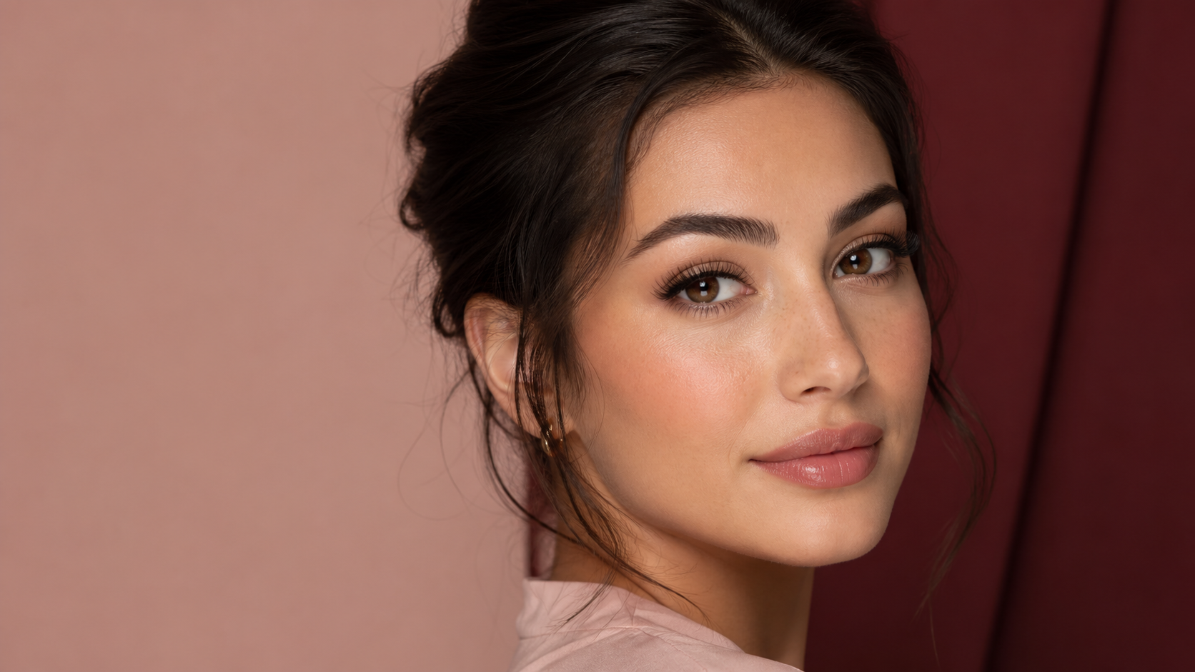 Beauty editorial showing soft cluster lash density for a polished DIY lash look