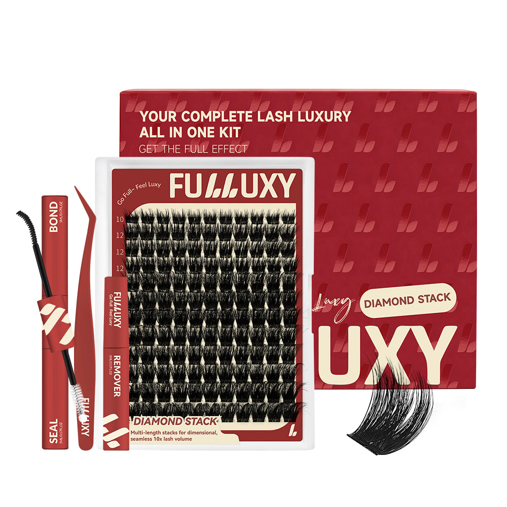 Fulluxy Diamond Stack Lash Clusters Kit