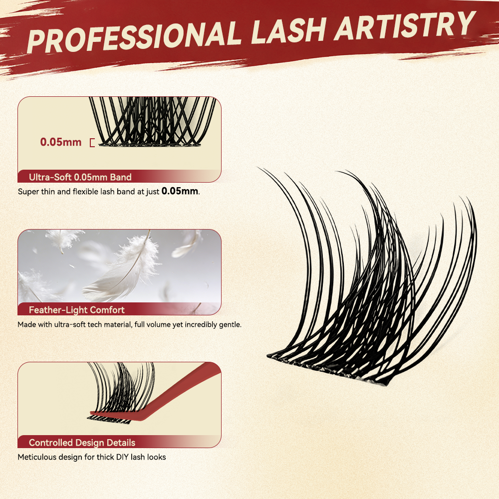 Fulluxy Glimmer Lash Clusters Kit