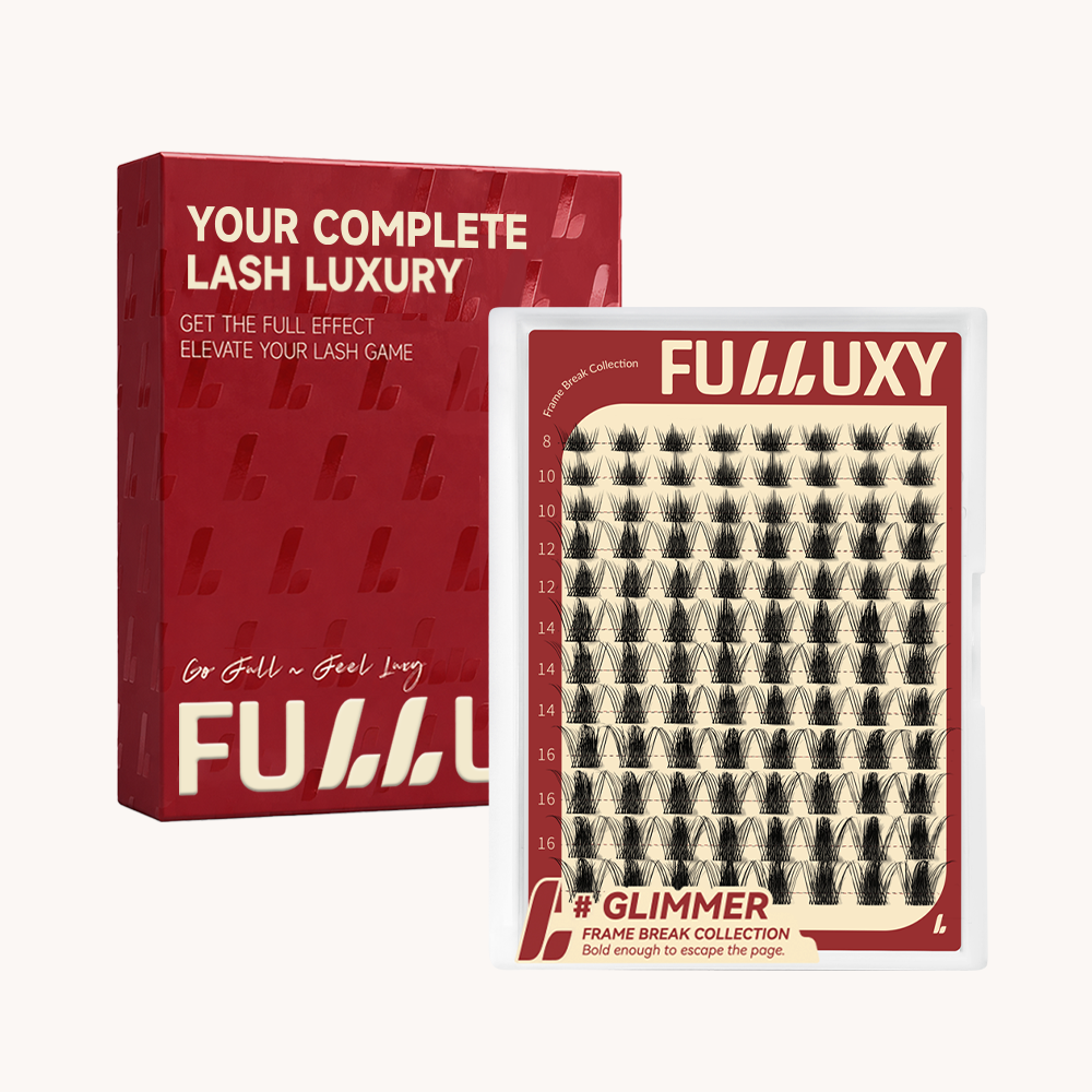 Fulluxy Glimmer Lash Clusters | Lash Only Frame Break D Curl Volume