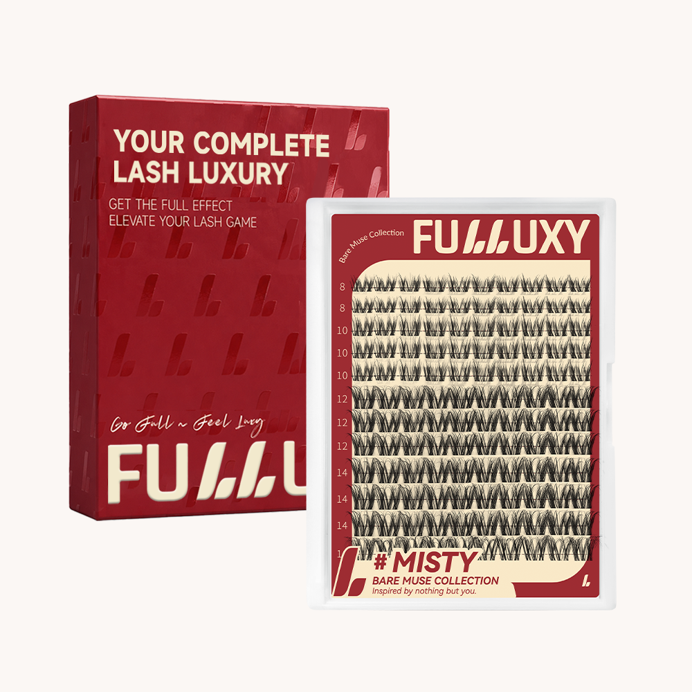 Fulluxy Misty Lash Clusters | Lash Only Natural D Curl Volume