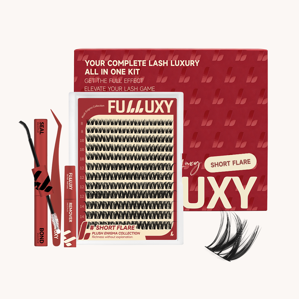 Fulluxy Short Flare DIY Cluster Lash Kit