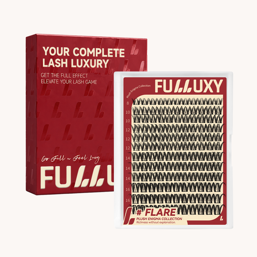 Fulluxy Flare Lash Clusters | Lash Only Spiked Tip D Curl Volume