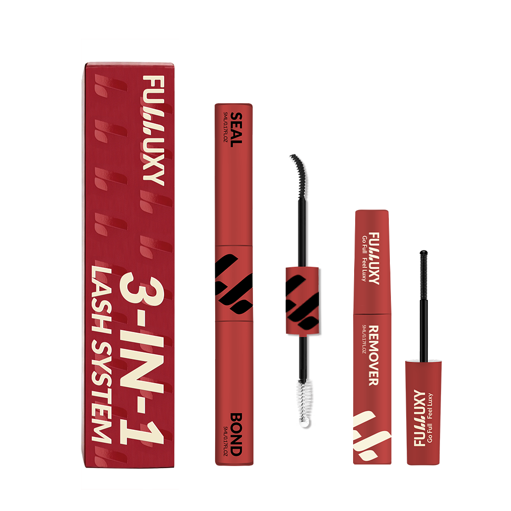 Fulluxy 3-in-1 Lash Glue System | Black Bond & Seal & Remover
