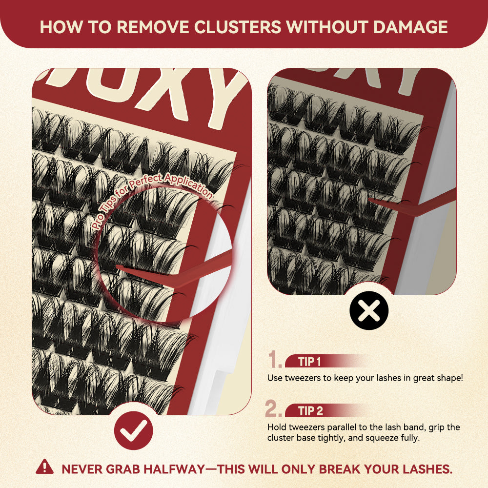 Fulluxy Glam Cascade Lash Clusters Kit