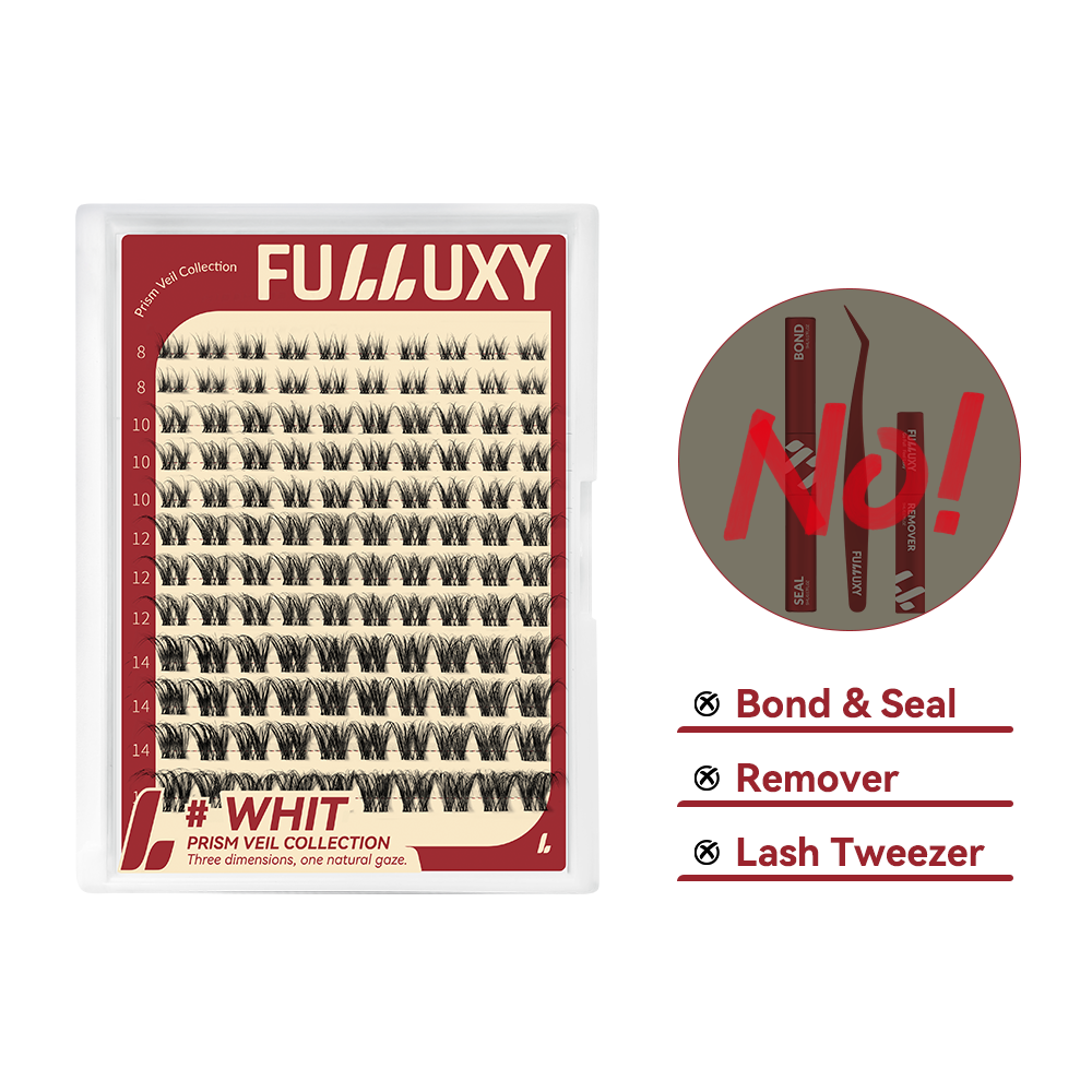 Fulluxy Whit Lash Clusters | Lash Only Wispy D Curl Volume
