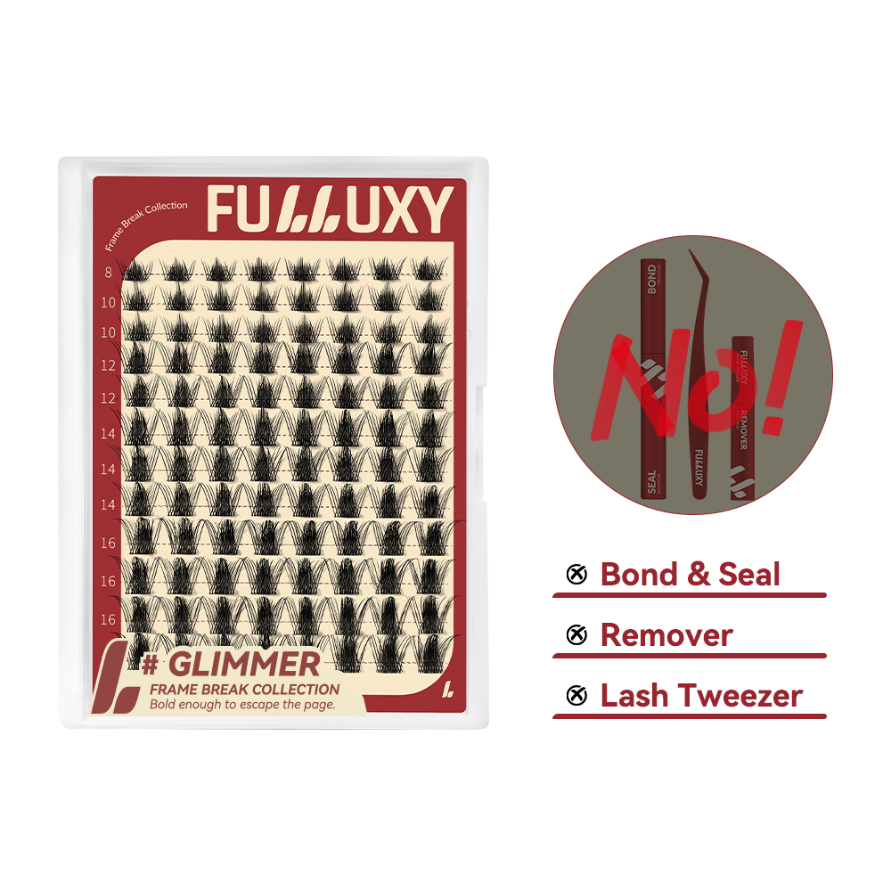 Fulluxy Glimmer Lash Clusters | Lash Only Frame Break D Curl Volume