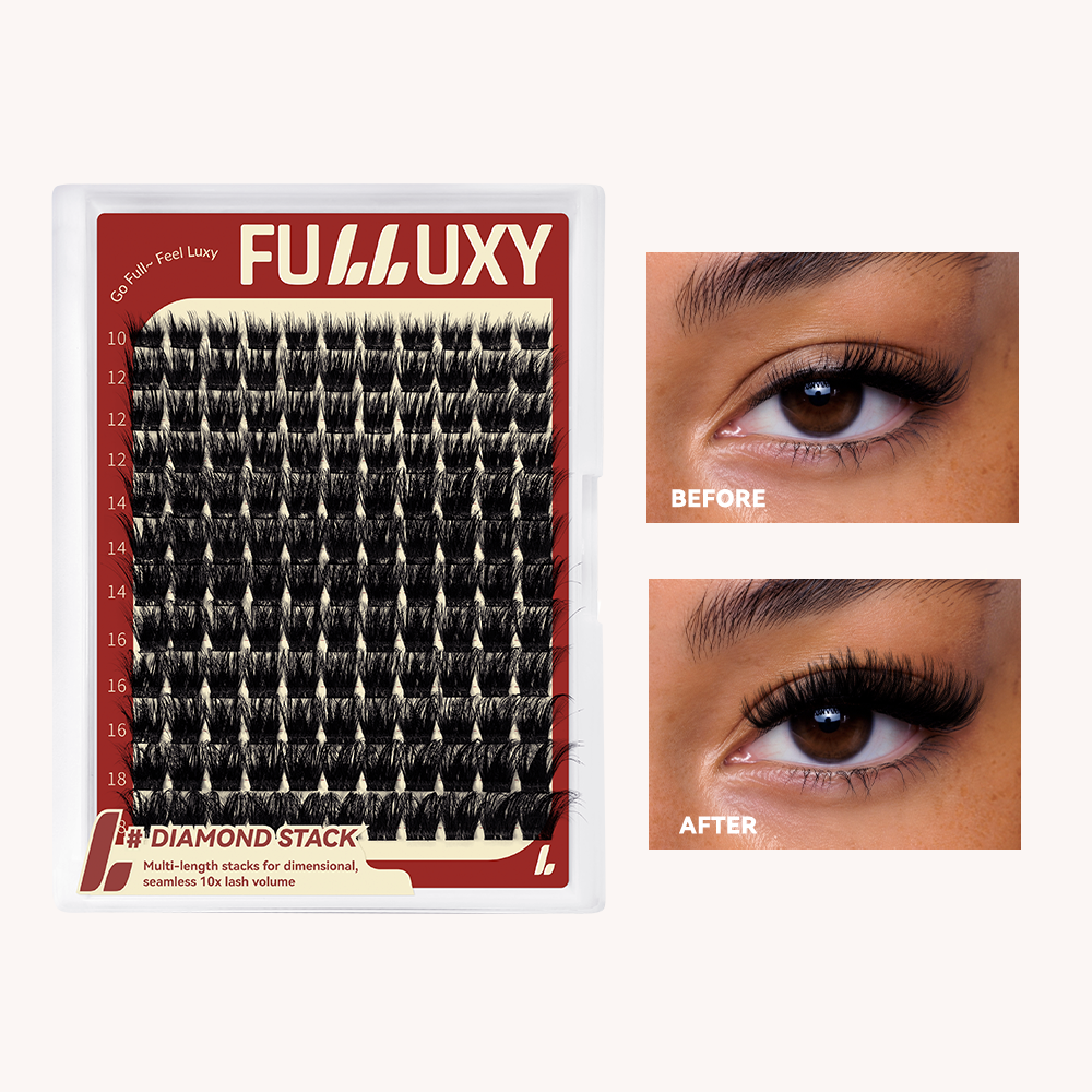 Fulluxy Diamond Stack Lash Clusters Kit