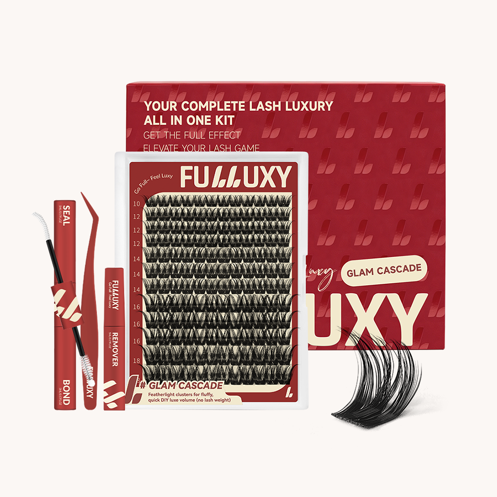 Fulluxy Glam Cascade Lash Clusters Kit
