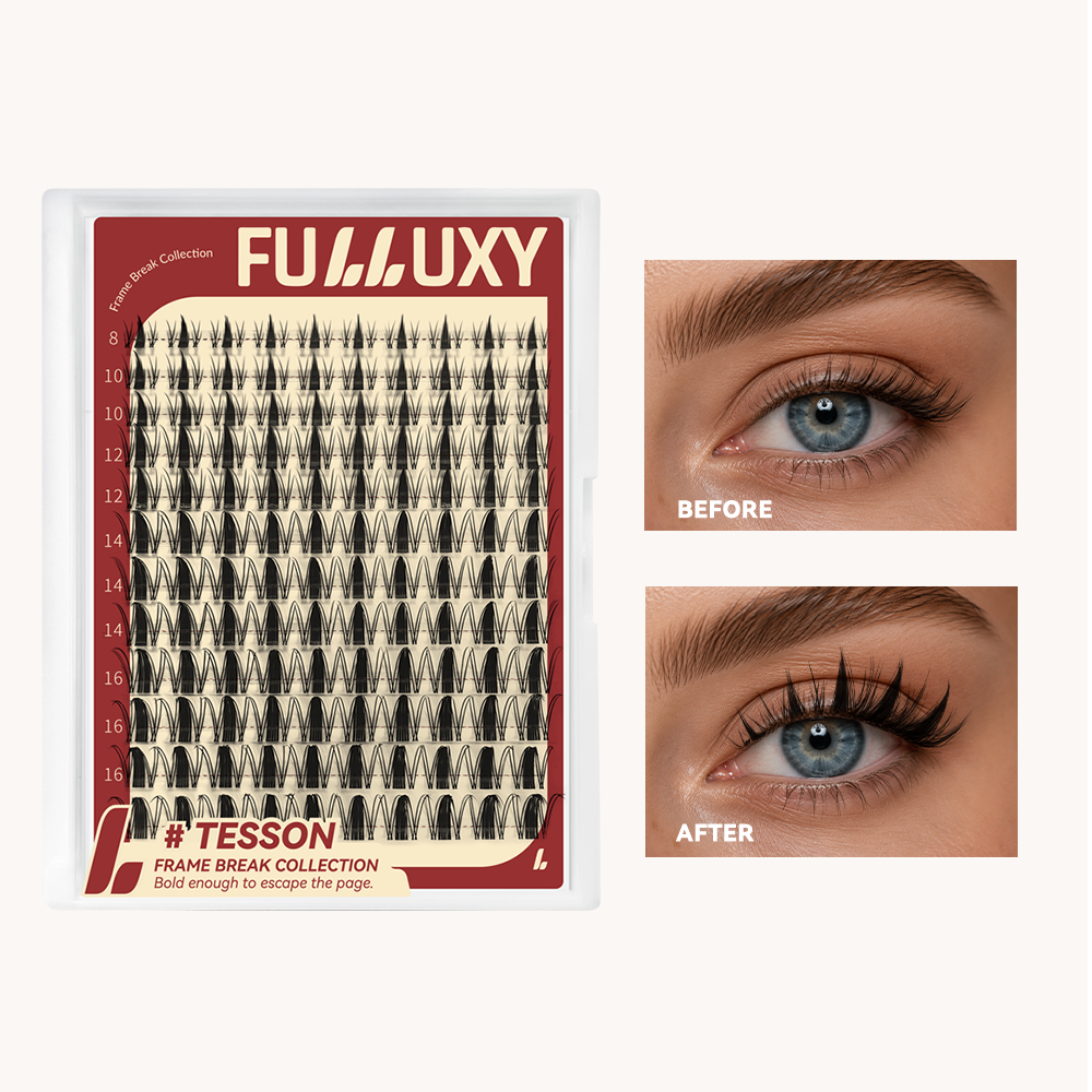 Fulluxy Tesson Lash Clusters | Lash Only Spiked D Curl Volume