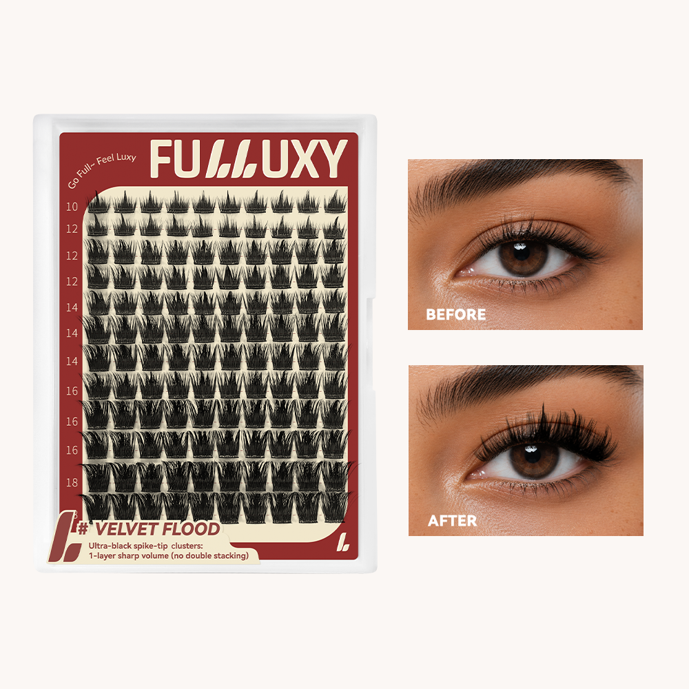 Fulluxy Velvet Flood Lash Clusters Kit