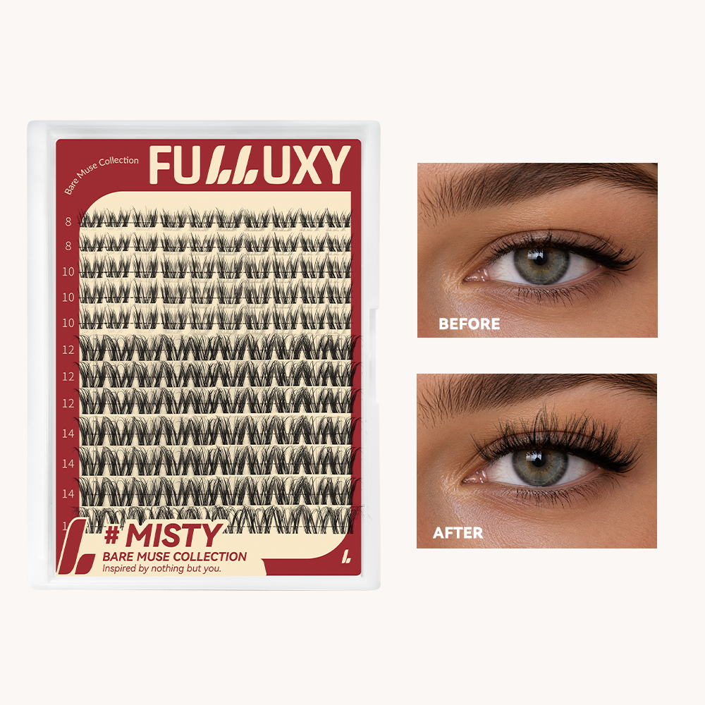 Fulluxy Misty Lash Clusters | Lash Only Natural D Curl Volume